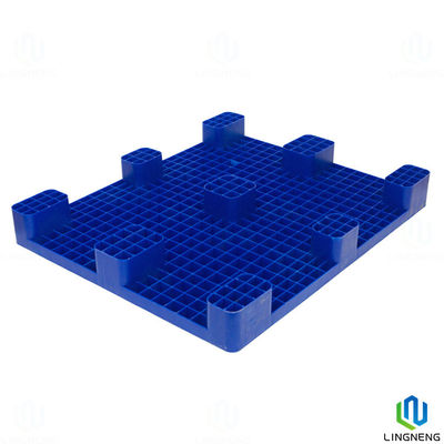 Anti Slip Heavy Duty Plastic Pallet Blue 1200*1000*150mm With Nine Feet / Smooth Top