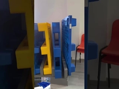 Blue 3 Runner Heavy Duty Plastic Pallet Steel Block Style 1300*1100*160mm