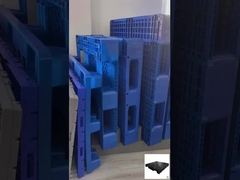 Một mặt HDPE vật liệu nhựa hạng nặng Euro Custom Plastic Pallet 1100x1100x160mm